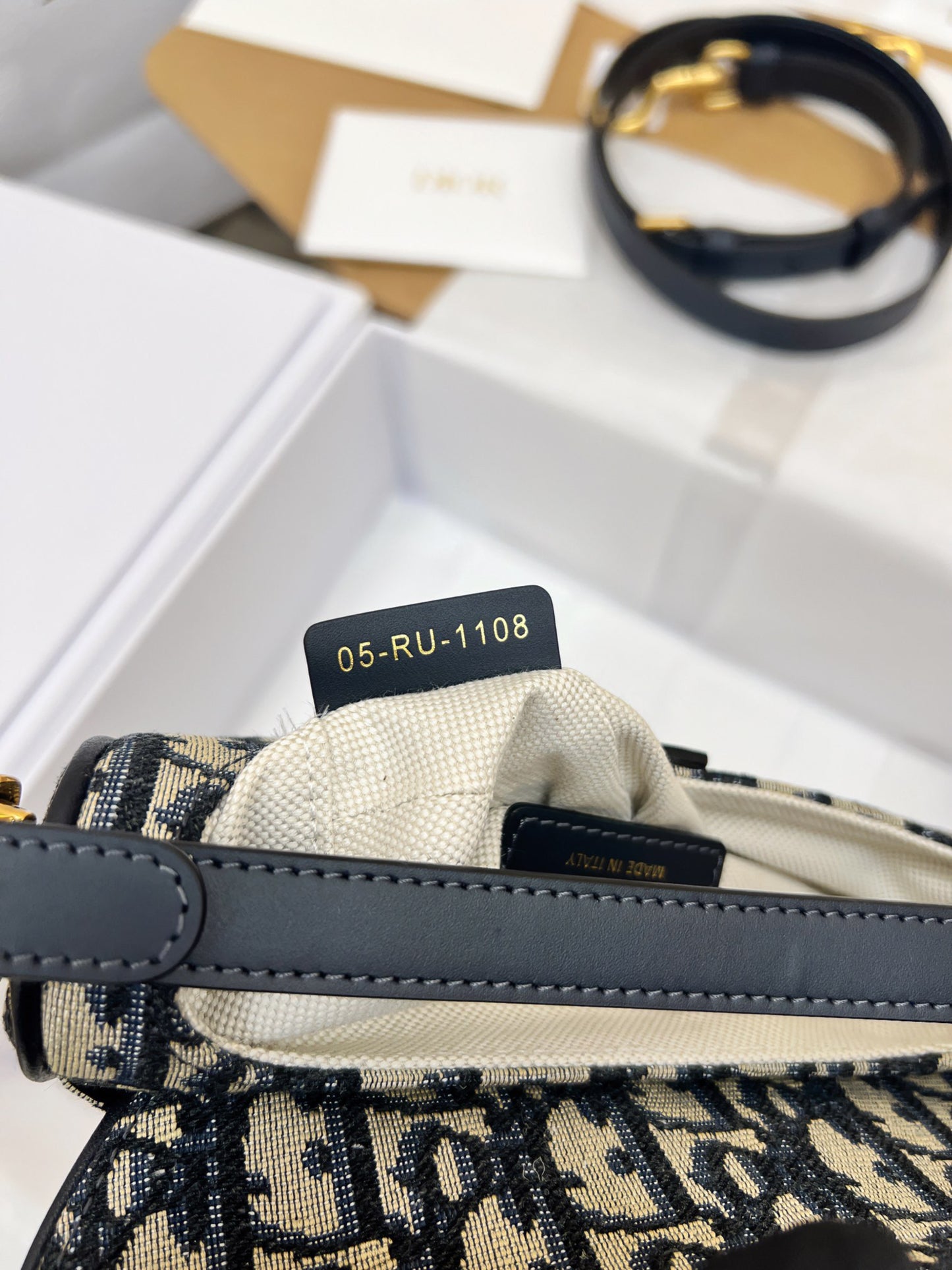 Christian Dior Mini Saddle Bag With Strap