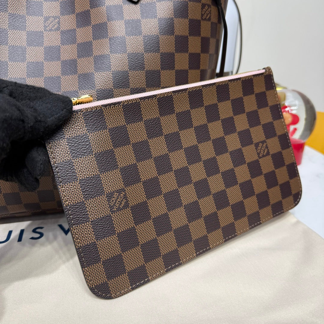 Louis Vuitton Neverfull MM Damier Ebene/ Rose Ballerine