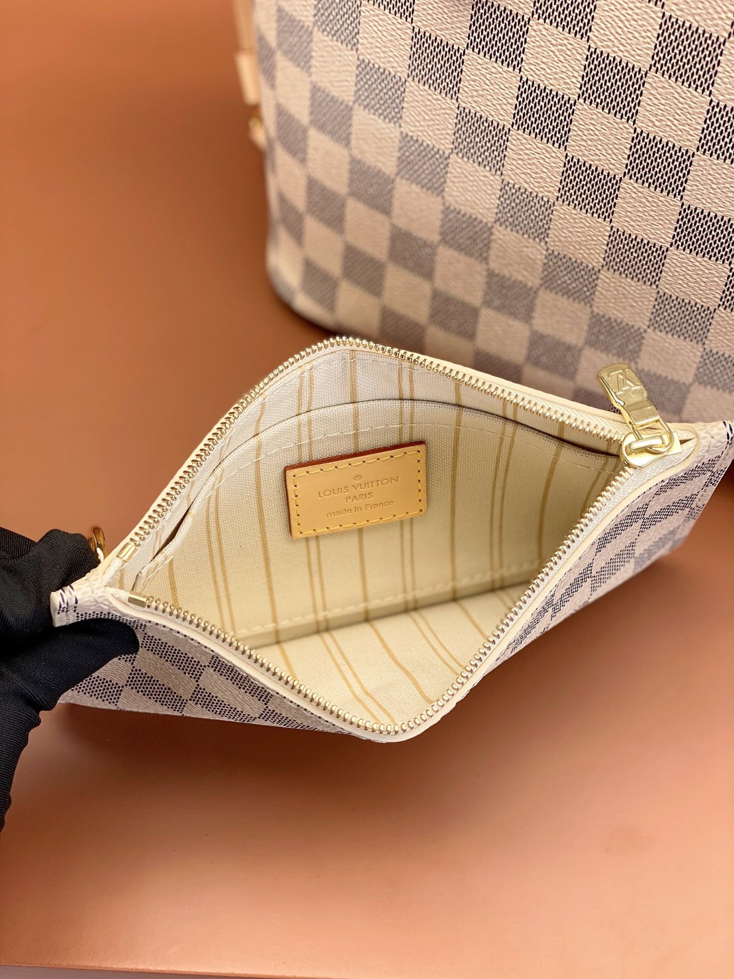 Louis Vuitton Neverfull PM Damier Azur/ Beige