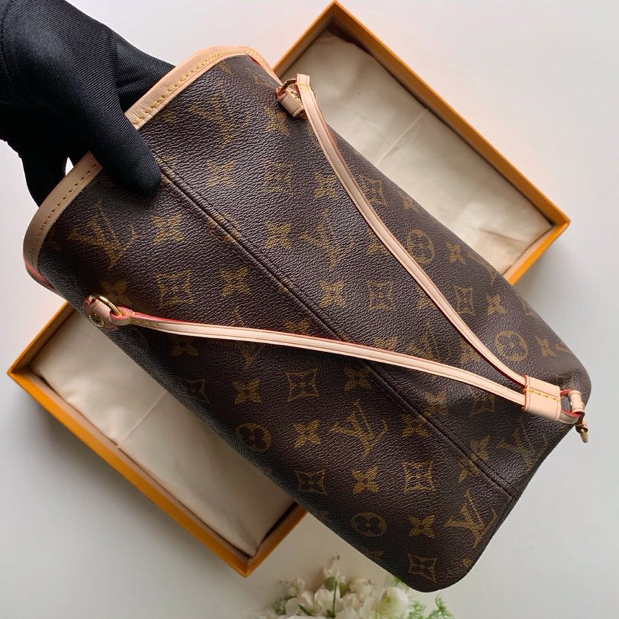 Louis Vuitton Neverfull MM Monogram/ Rose Ballerine