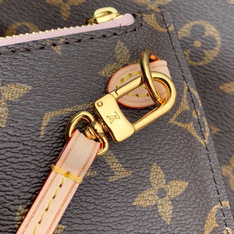 Louis Vuitton Neverfull MM Monogram/ Rose Ballerine
