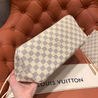Louis Vuitton Neverfull MM Damier Azur/ Rose Ballerine
