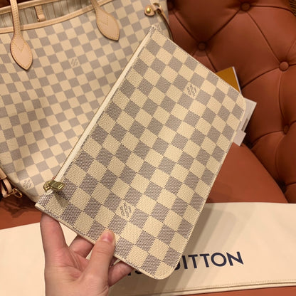 Louis Vuitton Neverfull MM Damier Azur/ Beige