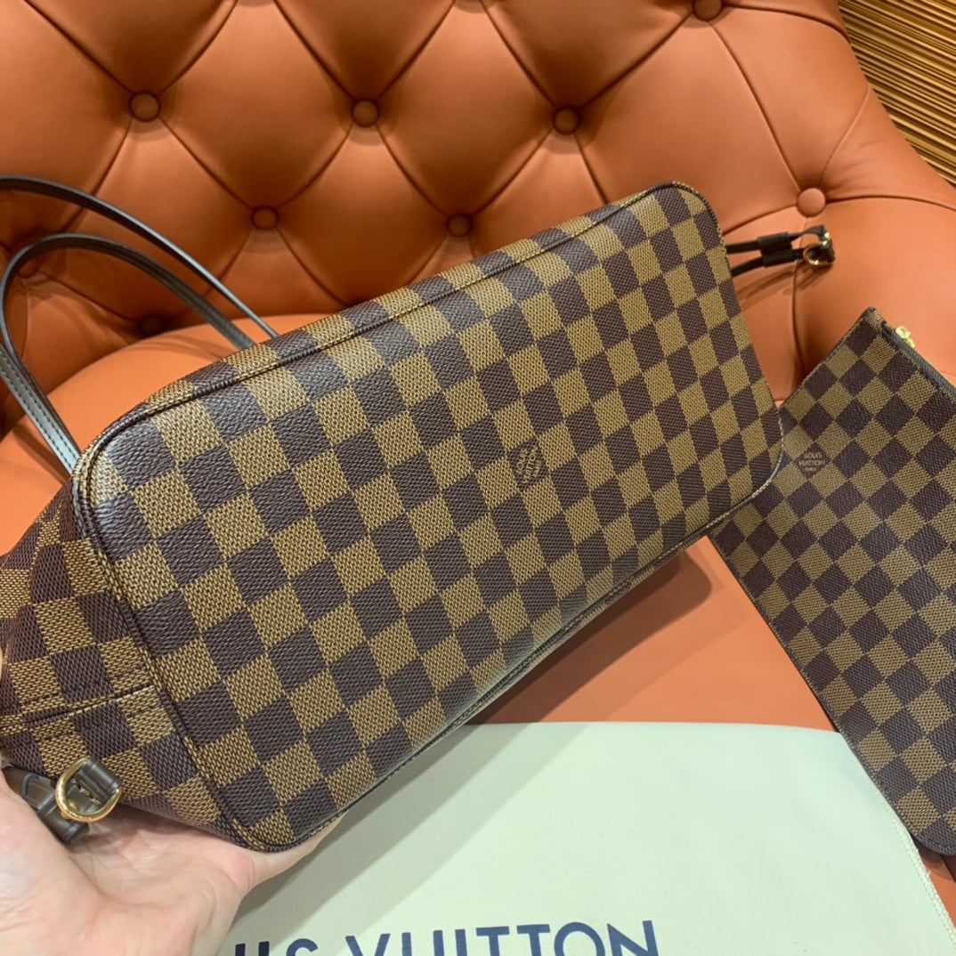 Louis Vuitton Neverfull MM Damier Ebene/ Cerise