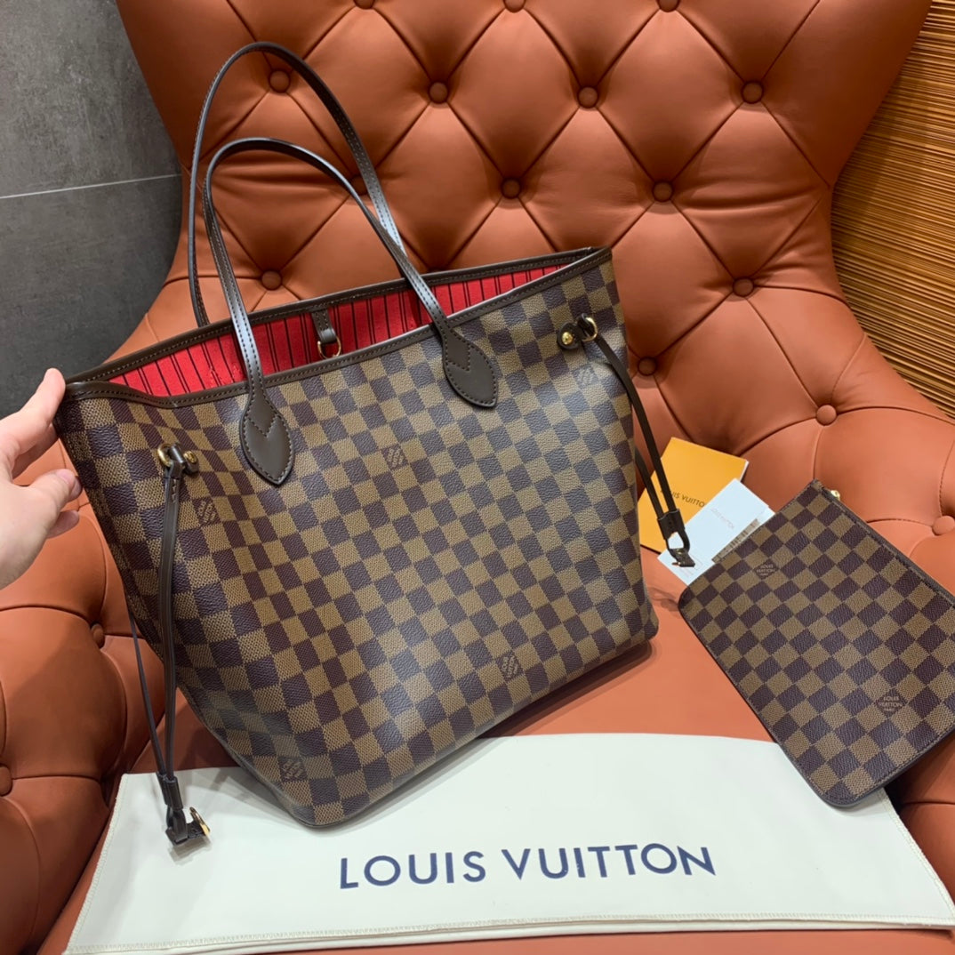Louis Vuitton Neverfull MM Damier Ebene/ Cerise