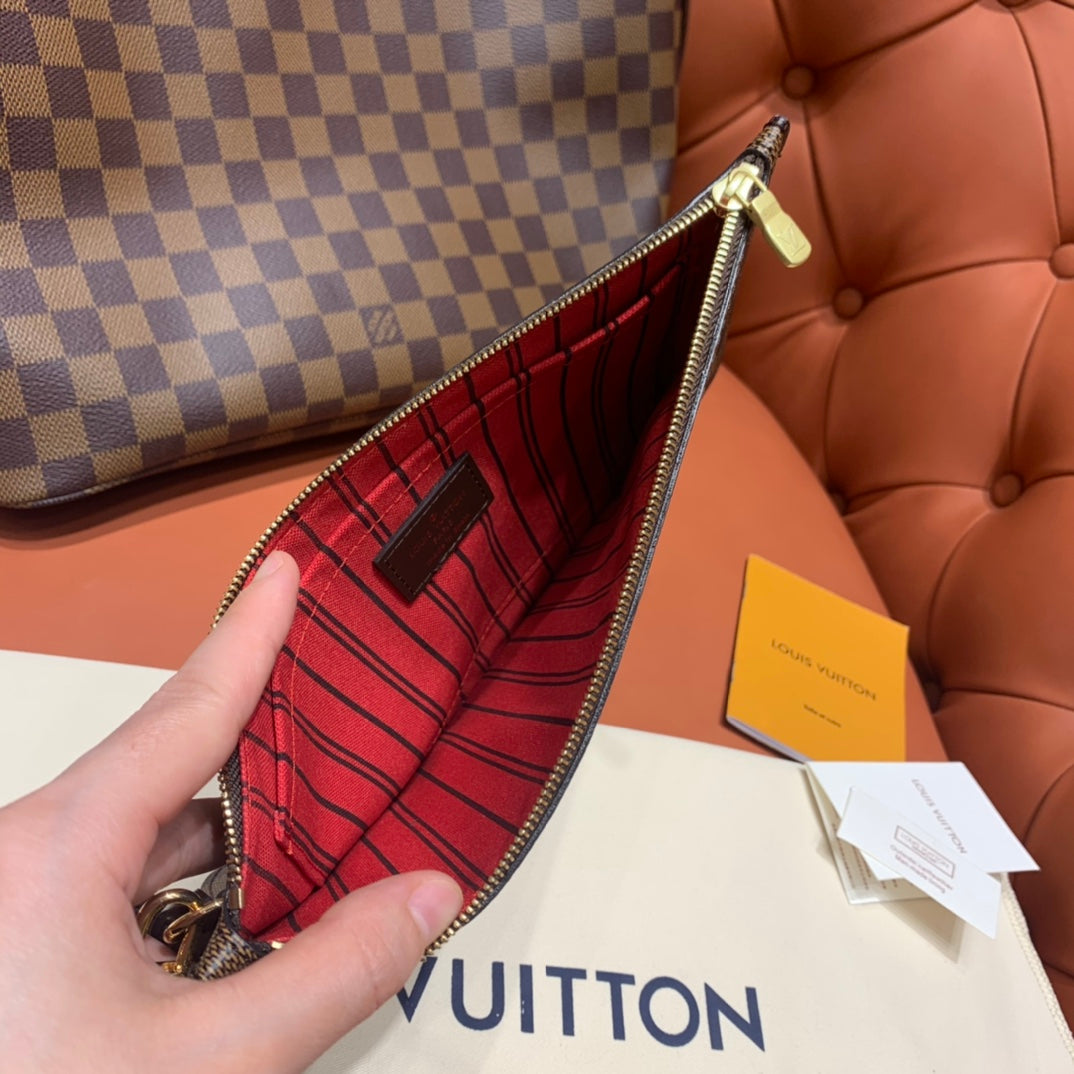 Louis Vuitton Neverfull MM Damier Ebene/ Cerise