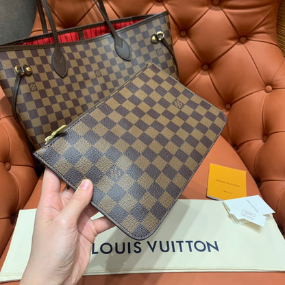 Louis Vuitton Neverfull MM Damier Ebene/ Cerise