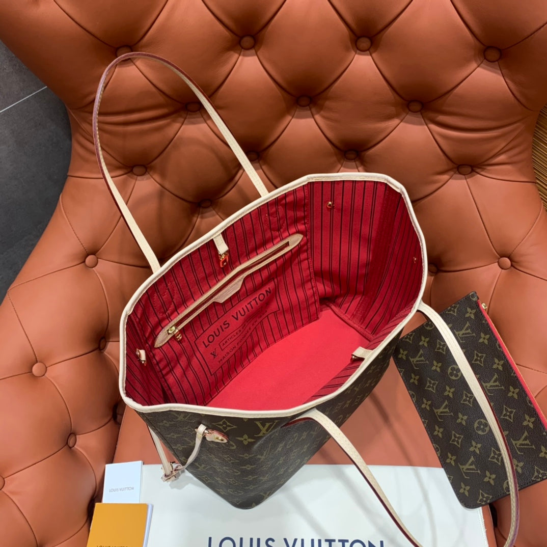 Louis Vuitton Neverfull MM Monogram/ Cerise