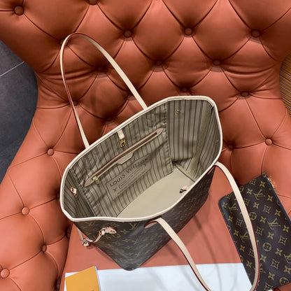 Louis Vuitton Neverfull MM Monogram/ Beige