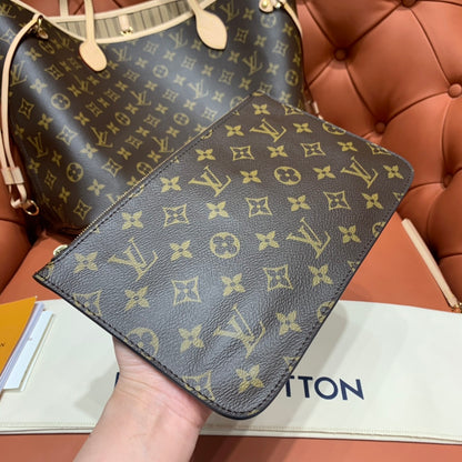 Louis Vuitton Neverfull MM Monogram/ Beige