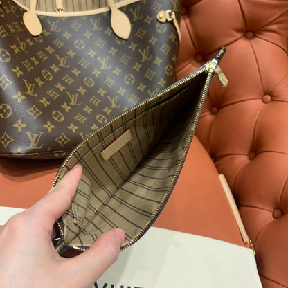 Louis Vuitton Neverfull MM Monogram/ Beige