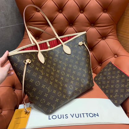 Louis Vuitton Neverfull MM Monogram/ Cerise