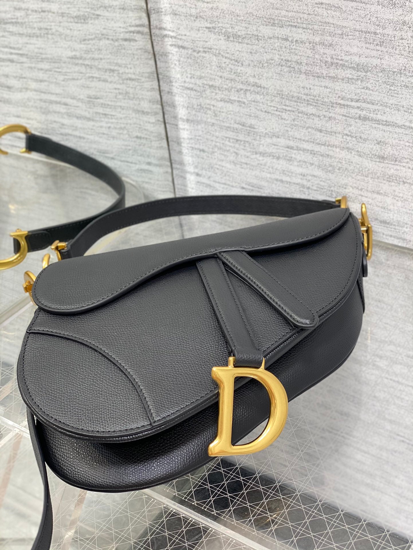 Christian Dior Saddle Bag With Strap