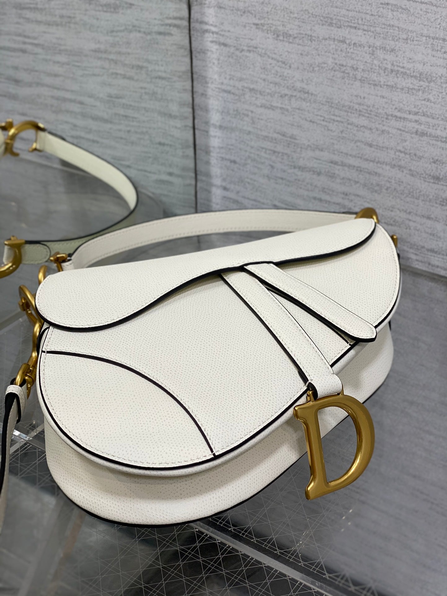 Christian Dior Saddle Bag With Strap