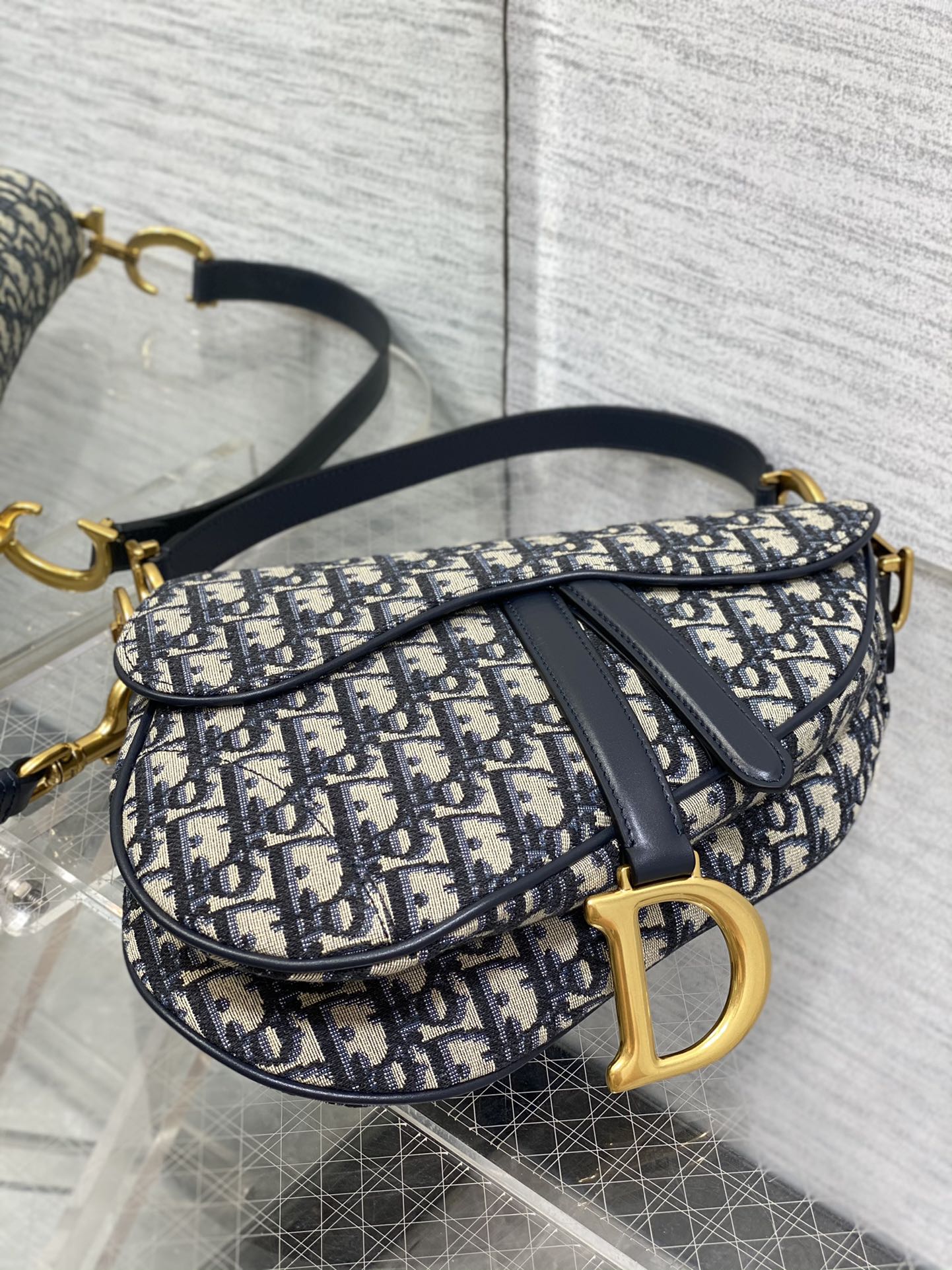 Christian Dior Saddle Bag With Strap