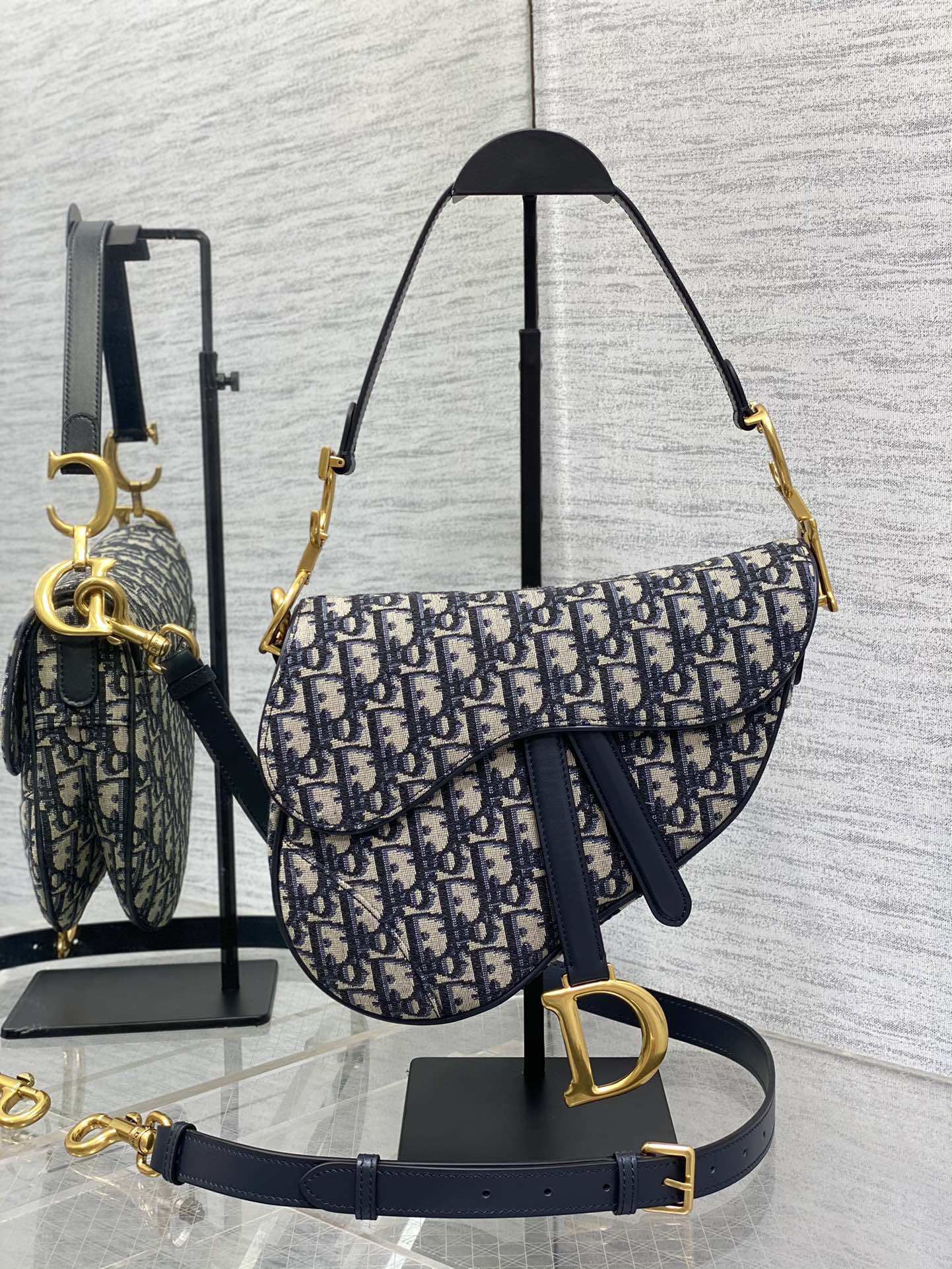 Christian Dior Saddle Bag With Strap