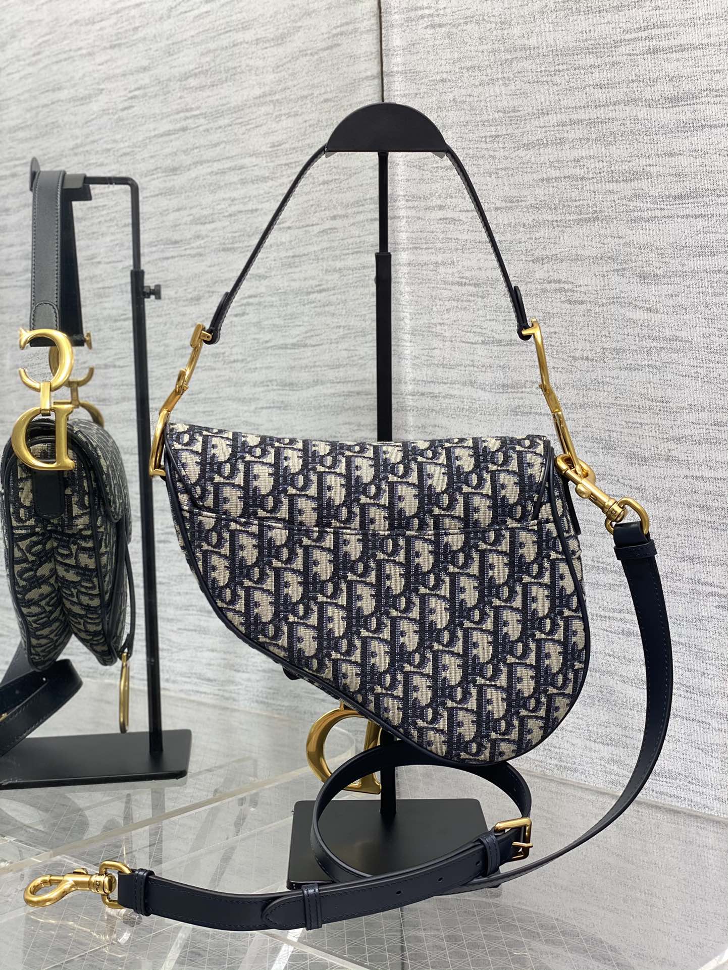 Christian Dior Saddle Bag With Strap