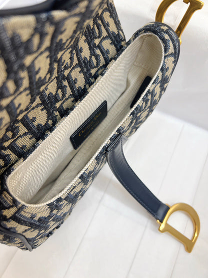 Christian Dior Mini Saddle Bag With Strap