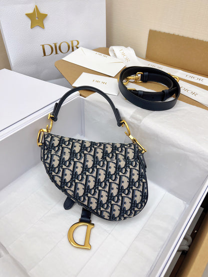 Christian Dior Mini Saddle Bag With Strap