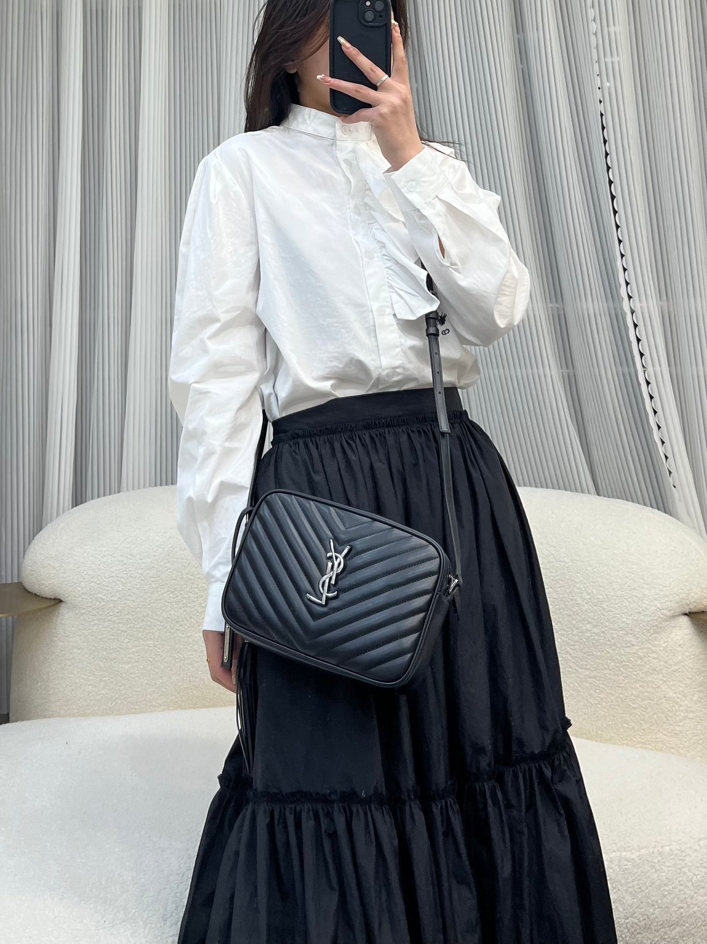 Saint Laurent Lou Camera Bag in Quilted Leather