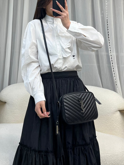 Saint Laurent Lou Camera Bag in Quilted Leather