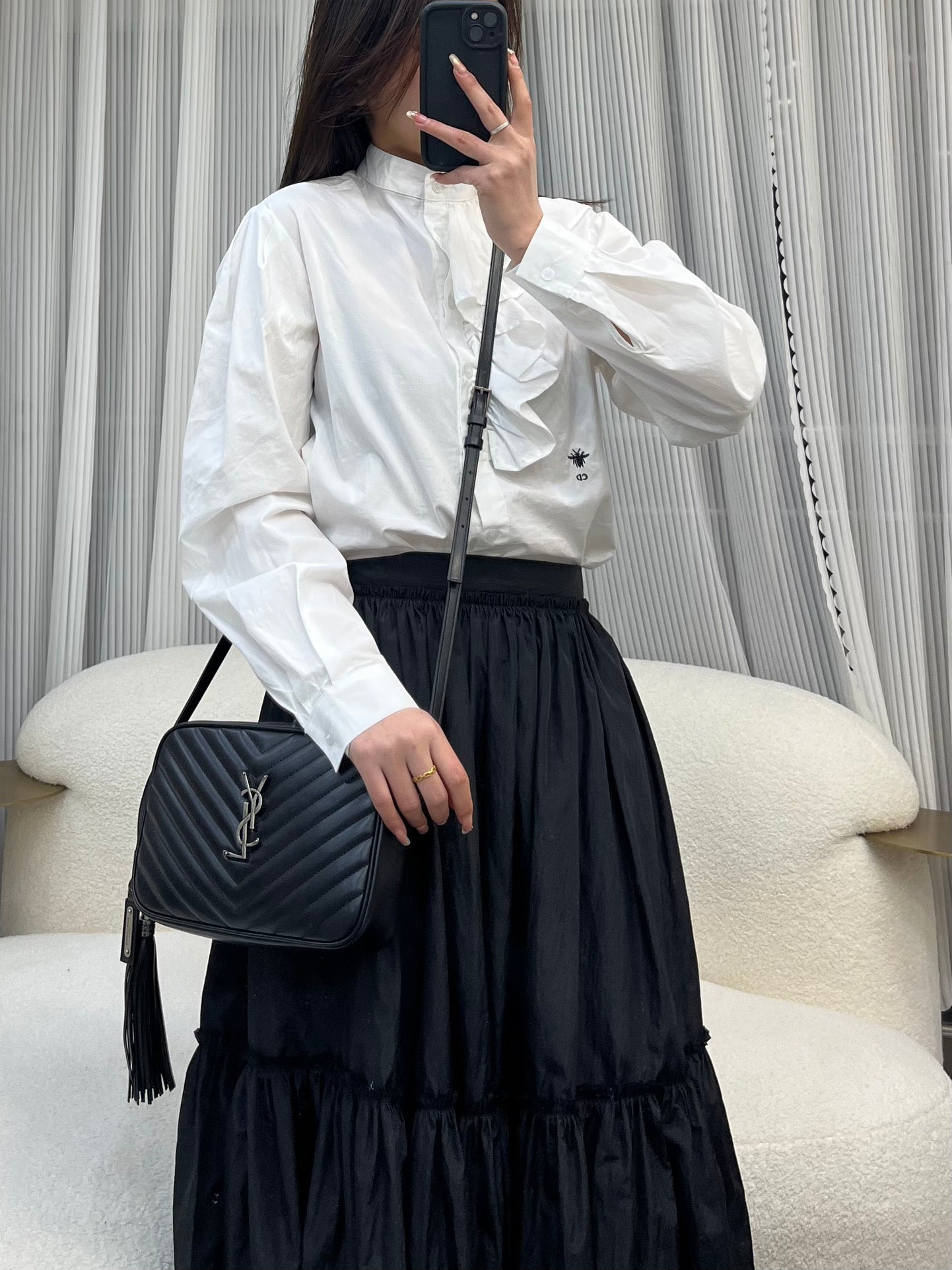 Saint Laurent Lou Camera Bag in Quilted Leather