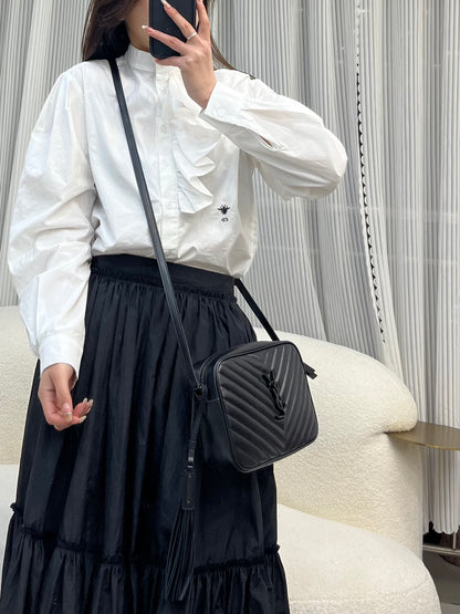 Saint Laurent Lou Camera Bag in Quilted Leather