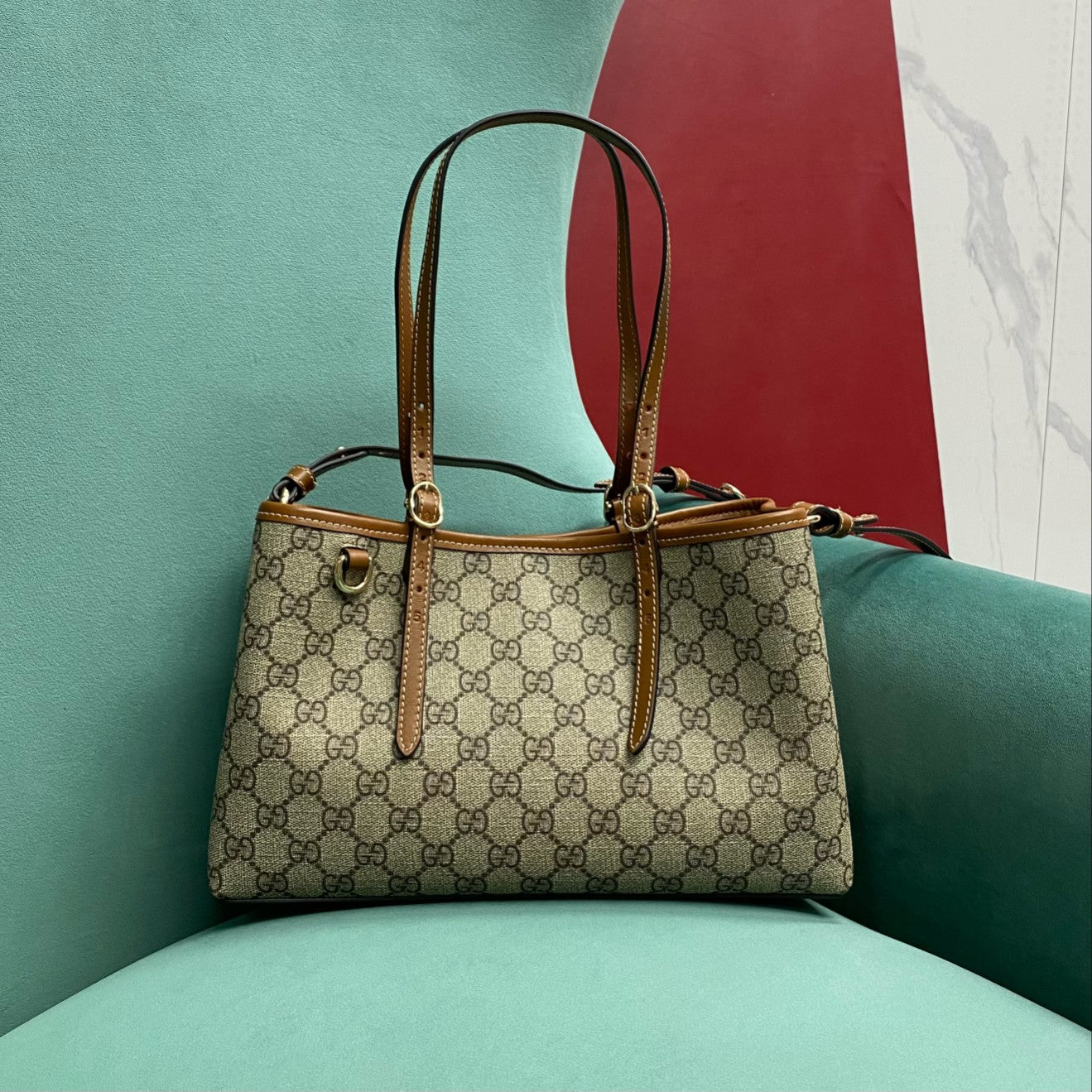 Gucci GG Emblem Medium Tote Bag