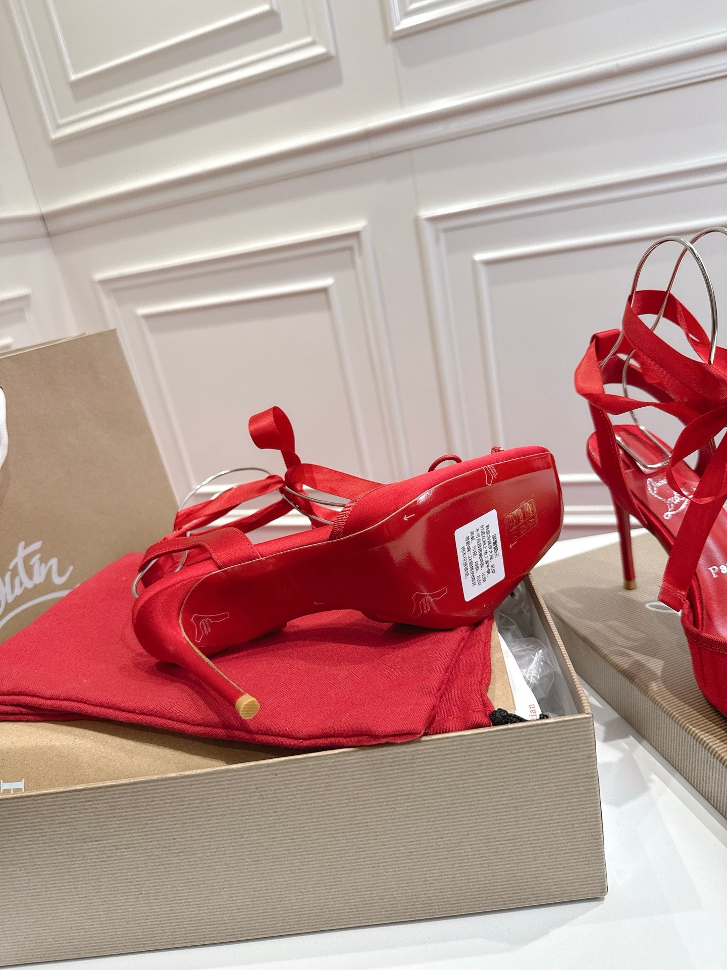 Christian Louboutin Cassia Lace Up Pumps