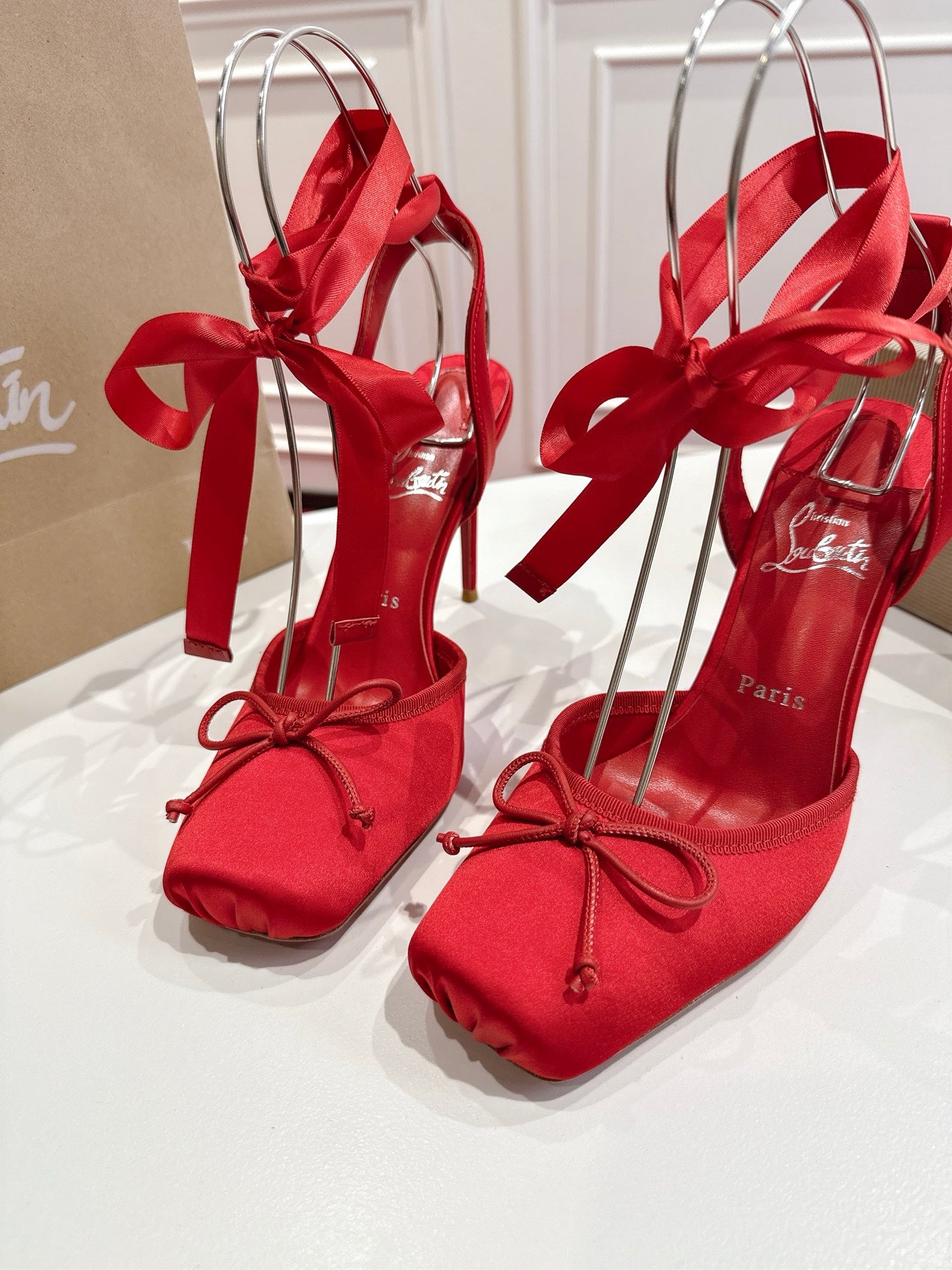 Christian Louboutin Cassia Lace Up Pumps