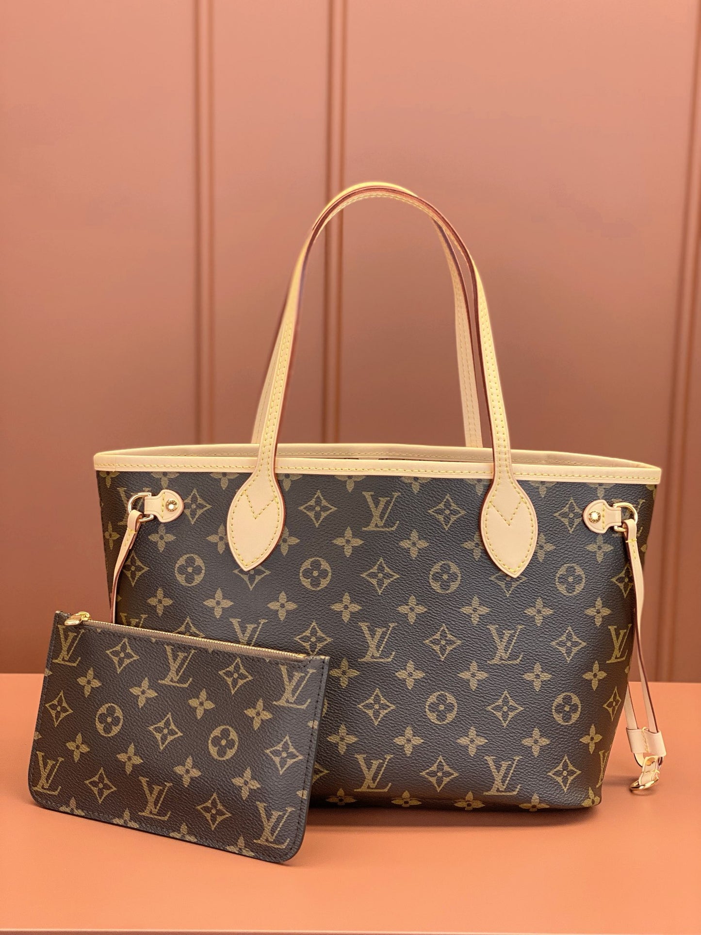 Louis Vuitton Neverfull PM Monogram/ Beige