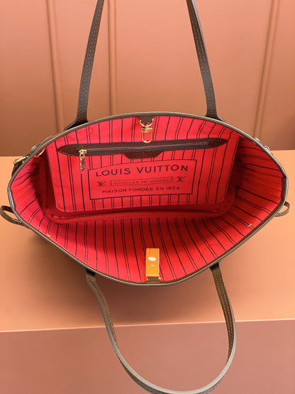 Louis Vuitton Neverfull PM Damier Ebene/ Cerise