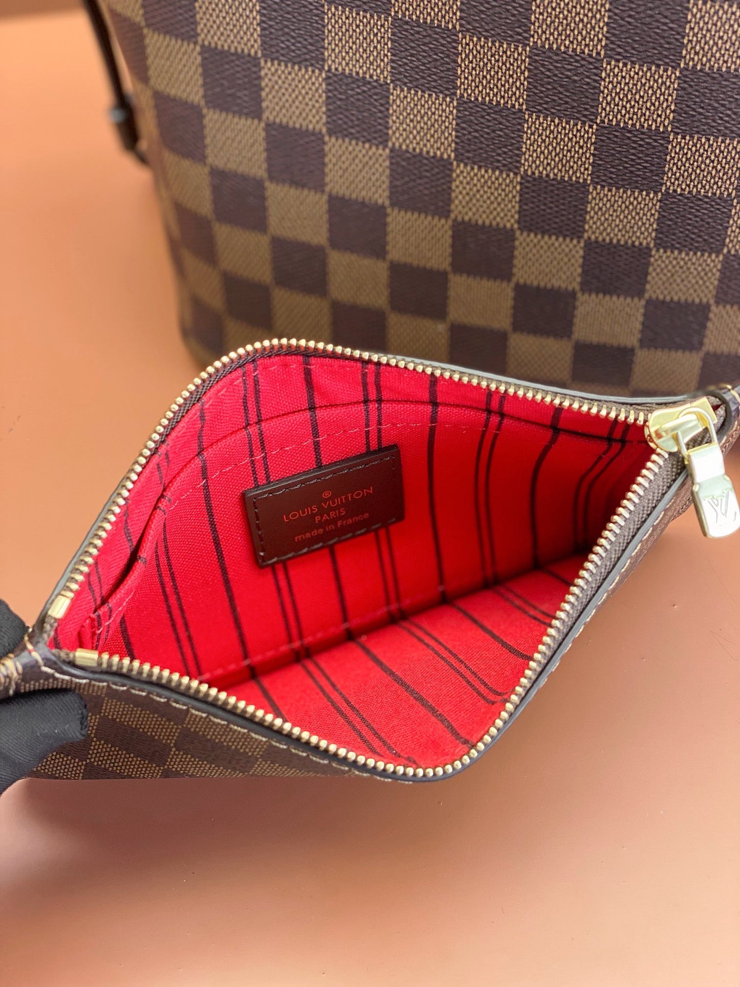 Louis Vuitton Neverfull PM Damier Ebene/ Cerise