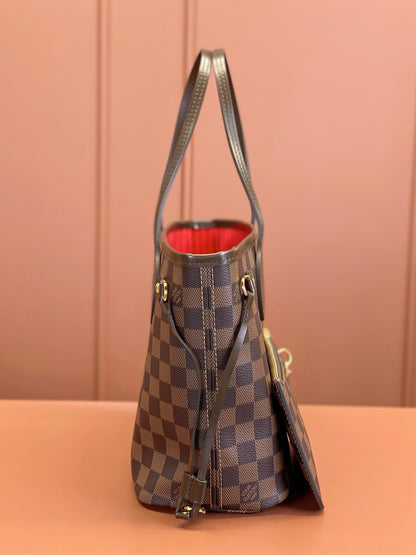 Louis Vuitton Neverfull PM Damier Ebene/ Cerise