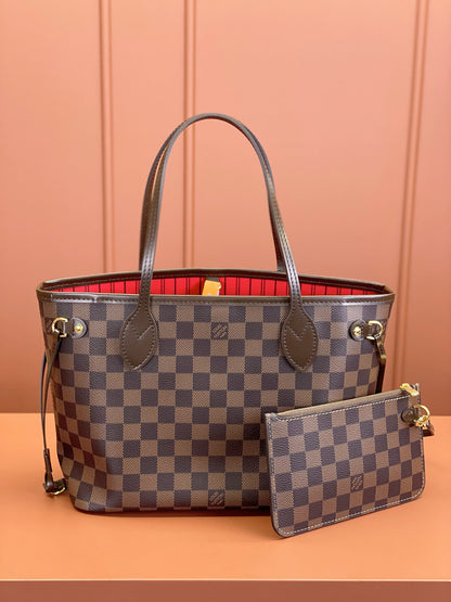 Louis Vuitton Neverfull PM Damier Ebene/ Cerise