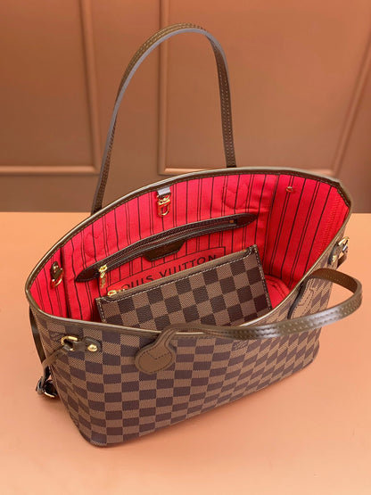 Louis Vuitton Neverfull PM Damier Ebene/ Cerise