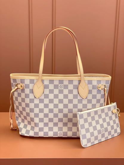 Louis Vuitton Neverfull PM Damier Azur/ Beige