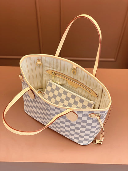 Louis Vuitton Neverfull PM Damier Azur/ Beige