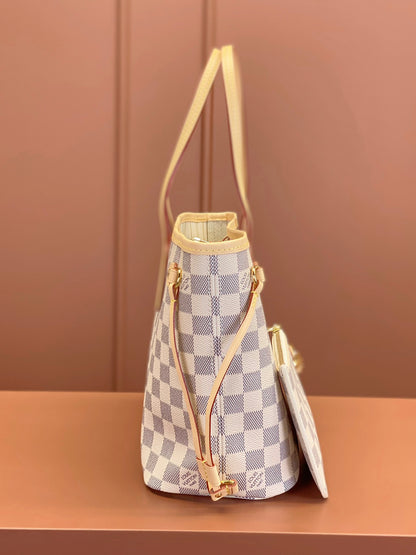 Louis Vuitton Neverfull PM Damier Azur/ Beige