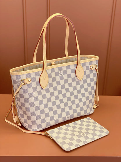 Louis Vuitton Neverfull PM Damier Azur/ Beige
