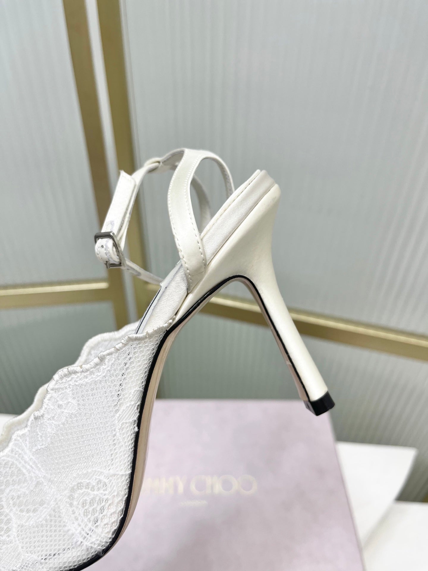 Jimmy Choo Lace Pumps With Metal Lace Detail | 4 colors