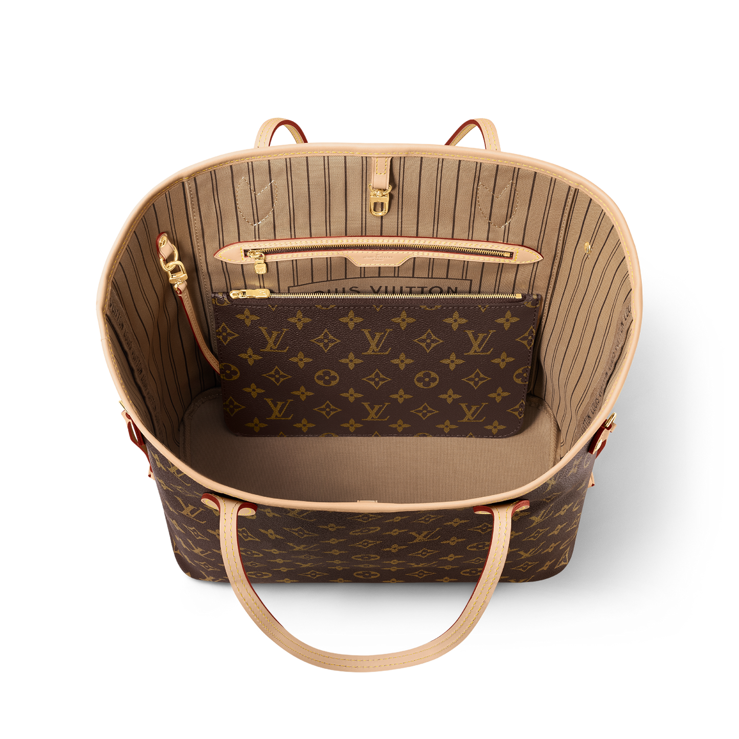 Louis Vuitton Neverfull MM Monogram/ Beige