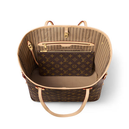 Louis Vuitton Neverfull MM Monogram/ Beige