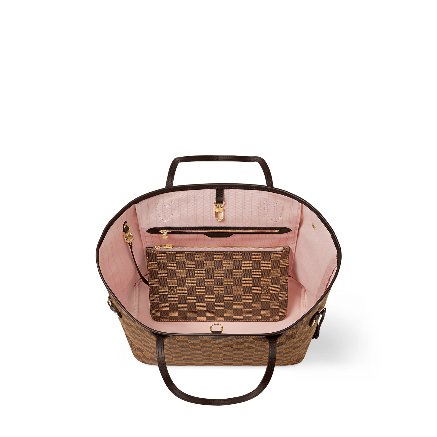 Louis Vuitton Neverfull MM Damier Ebene/ Rose Ballerine