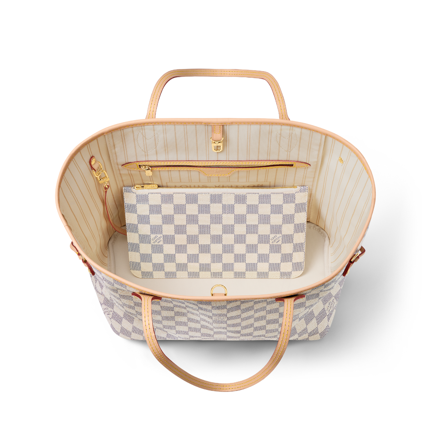Louis Vuitton Neverfull MM Damier Azur/ Beige