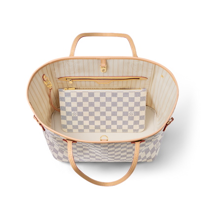 Louis Vuitton Neverfull MM Damier Azur/ Beige