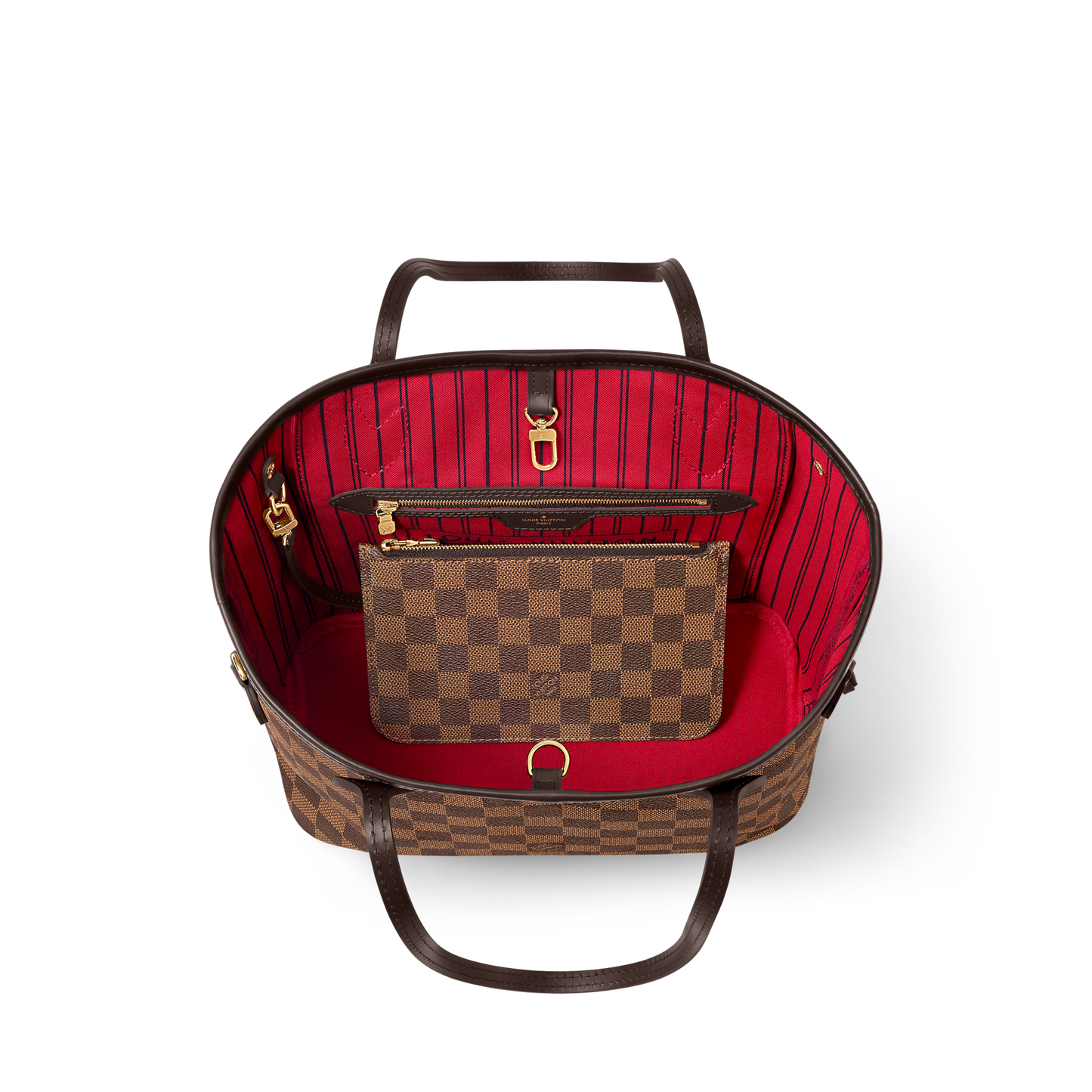 Louis Vuitton Neverfull PM Damier Ebene/ Cerise